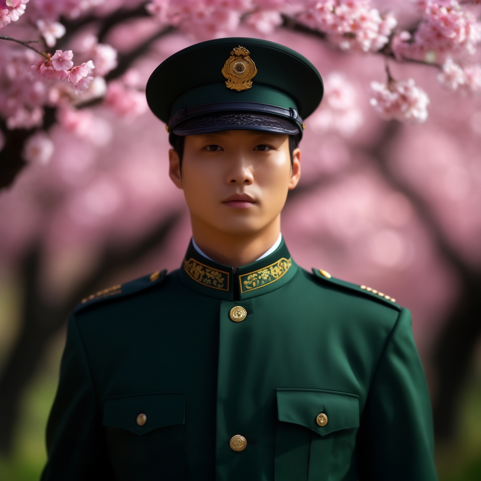 AI Image Generated by Luma Photon: korean wearing uniform