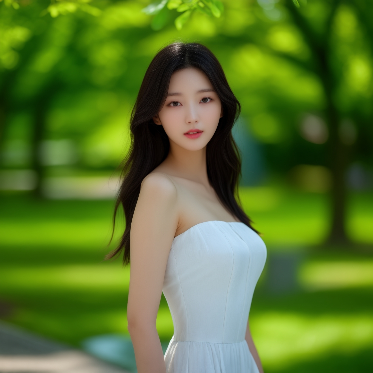 AI Image Generated by Luma Photon: slender korean woman