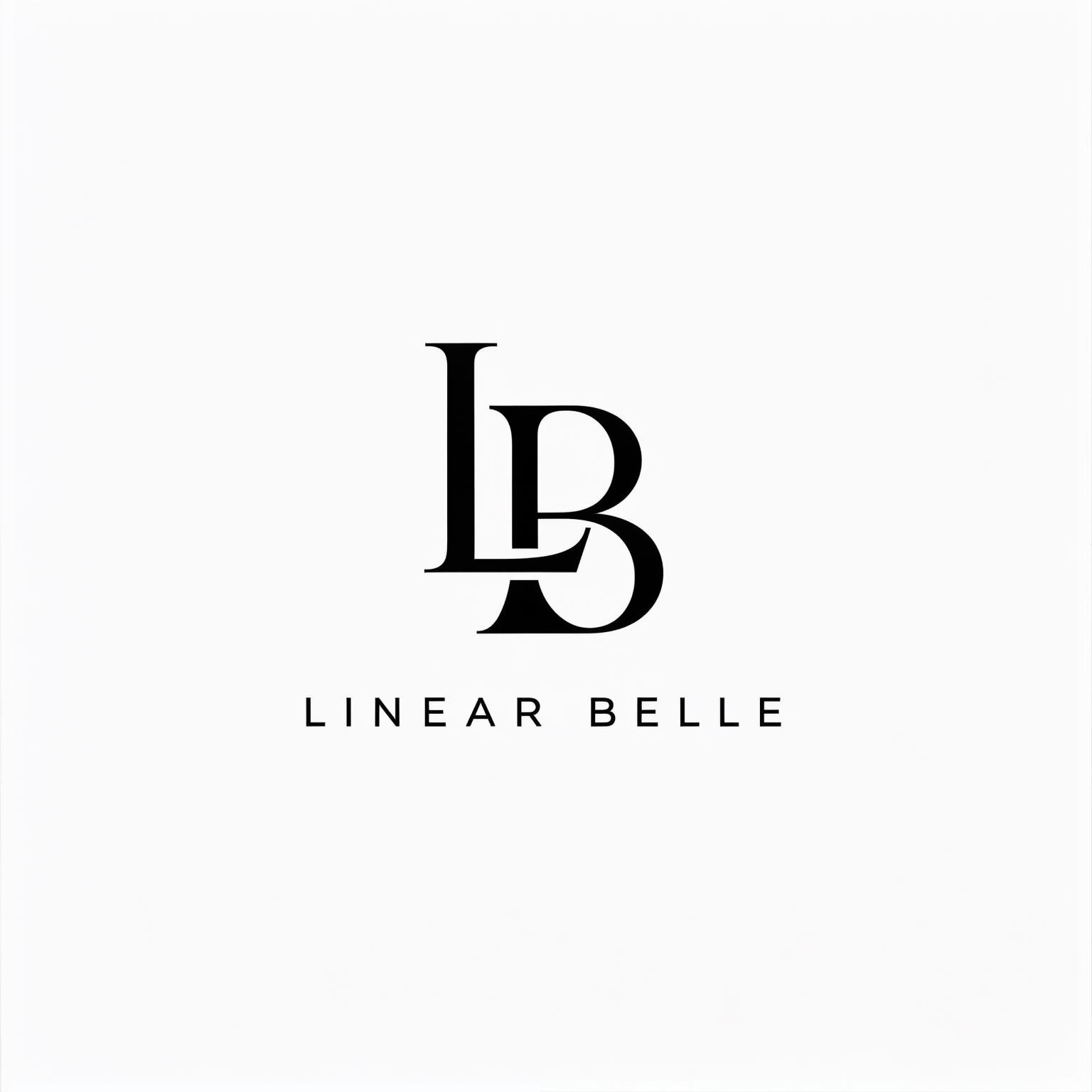 AI Image Generated by Luma Photon: Me dê opções de logo com as iniciais do nome Linear Belle