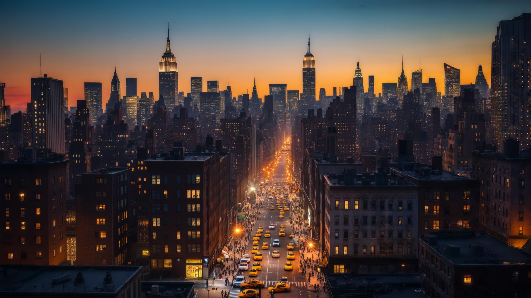 AI Image Generated by Luma Photon: Cinematic place in Newyork