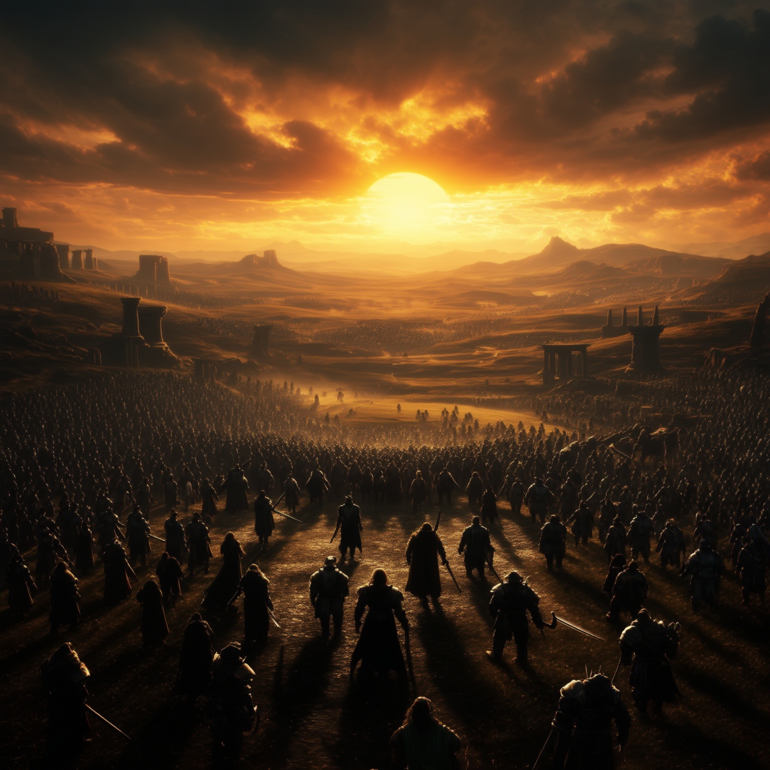 AI Image Generated by Luma Photon: Please create an RPG game style battlefield.